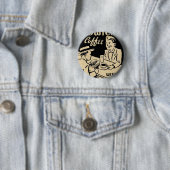 Oude Koffiezaak Ronde Button 5,7 Cm (In situ)
