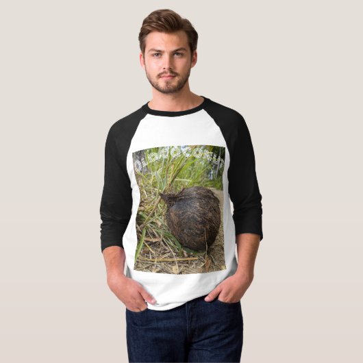 Oude kokosnoot t-shirt (Voorkant volledig)