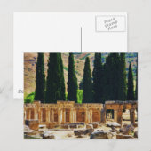 Oude kolommen Hierapolis, Turkije Briefkaart (Voorkant / Achterkant)