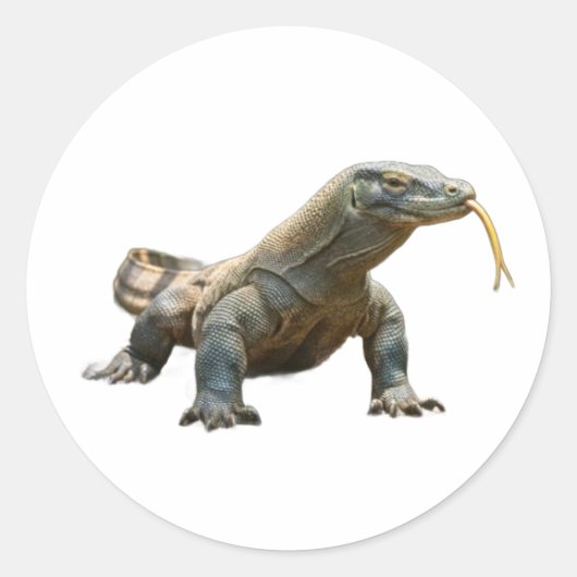 Oude Komodo-draak Indonesië Erfgoed Sticker (Voorkant)