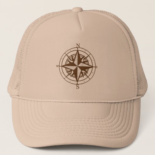 Oude kompas trucker pet (Voorkant)
