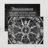 Oude kompasroos aankondiging (Voorkant / Achterkant)