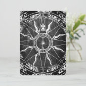 Oude kompasroos kaart (Staand voorkant)