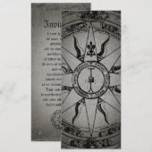 Oude kompasroos kaart (Voorkant / Achterkant)