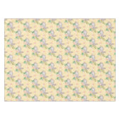 Oude Konijn Lente Bloemen Gele Pasen Tafelkleed (Voorkant (Horizontaal))