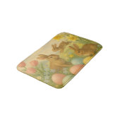 Oude Konijn Pasen Ei/Lente Fleece  Badmat (Gekanteld)