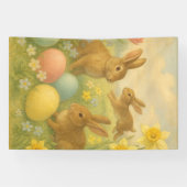 Oude Konijn Pasen Ei/Lente Spandoek (Horizontaal)