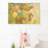 Oude Konijn Pasen Ei/Lente Spandoek (Insitu)