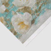 Oude Konijn Rustieke Bloemendecoupe Tissuepapier (Detail)