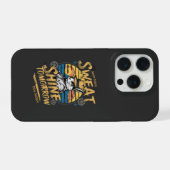 Oude Konijn Workout Motivatie Kunst iPhone Hoesje (Achterkant horizontaal)
