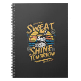 Oude Konijn Workout Motivatie Kunst Notitieboek
