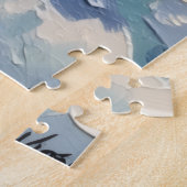 Oude konijnen onder de hulstboom Kerstmis Legpuzzel (Zijkant)