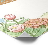 Oude Konijnentuin Welkom bij Baby Shower Poster (Hoek)