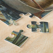 Oude konijntjes in boot, liefdevolle Pasen groeten Legpuzzel (Zijkant)