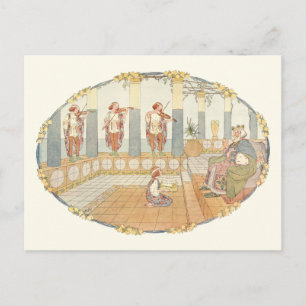 Oude koning Cole door H. Willebeek Le Mair Briefkaart