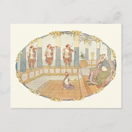 Oude koning Cole door H. Willebeek Le Mair Briefkaart (Voorkant)