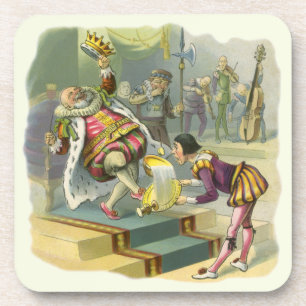  oude koning Cole Nursery Rhyme Poem Song Drankjes Onderzetter