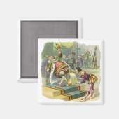  oude koning Cole Nursery Rhyme Poem Song Magneet (Voorkant / Achterkant)