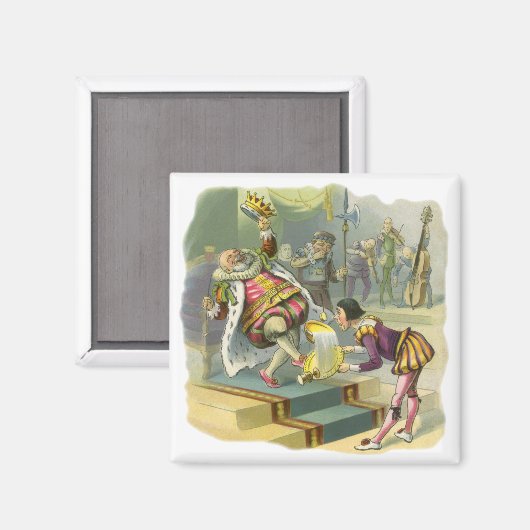  oude koning Cole Nursery Rhyme Poem Song Magneet (Voorkant / Achterkant)