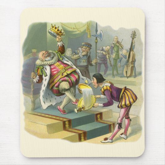 oude koning Cole Nursery Rhyme Poem Song Muismat (Voorkant)