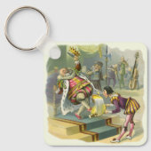  oude koning Cole Nursery Rhyme Poem Song Sleutelhanger (Voorkant)