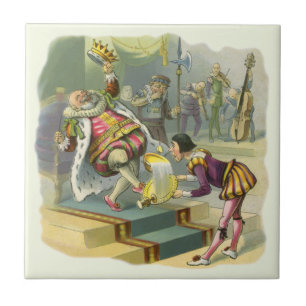  oude koning Cole Nursery Rhyme Poem Song Tegeltje