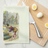  oude koning Cole Nursery Rhyme Poem Song Theedoek (Quarter Fold)