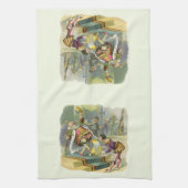  oude koning Cole Nursery Rhyme Poem Song Theedoek (Verticaal)