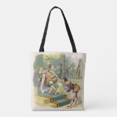  oude koning Cole Nursery Rhyme Poem Song Tote Bag (Achterkant)