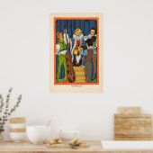 Oude Koning Cole - Rijmpje Poster (Keuken)