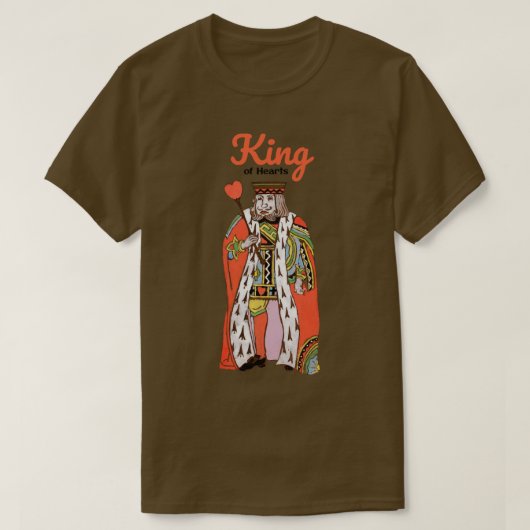 Oude koning van harten t-shirt (Design voorkant)