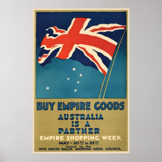 Oude Koop Empire Goederen Poster (Voorkant)