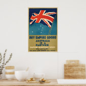 Oude Koop Empire Goederen Poster (Keuken)