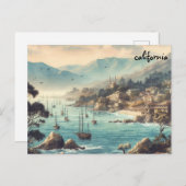 Oude Koop Kaart Californië Massa mailing briefkaar (Voorkant / Achterkant)