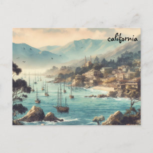Oude Koop Kaart Californië Massa mailing briefkaar