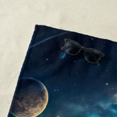 Oude Kosmische Tempel - Fantasy Galaxy Ruïnes Strandlaken (In situ)