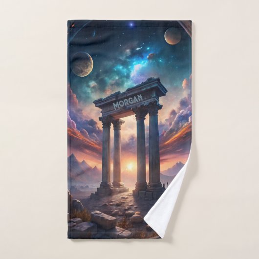 Oude Kosmische Tempel - Fantasy Galaxy Ruins Sport Handdoek (Handdoek)