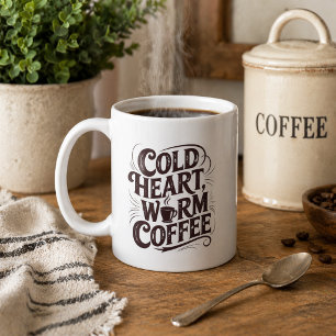 Oude Koude Hart Warme Koffie Koffiemok