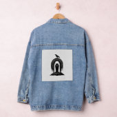 Oude Kraai Begraafplaats Graf Silhouet Shirt Ontwe Denim Jacket (Hangar)
