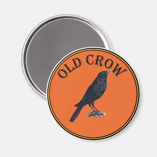 oude kraai magneet (Voorkant / Achterkant)
