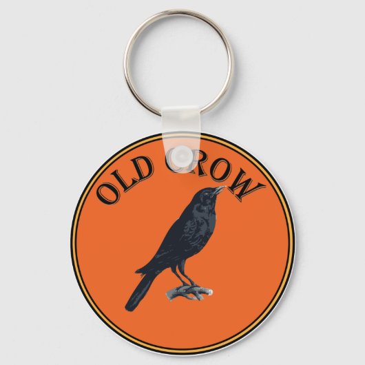 oude kraai sleutelhanger (Voorkant)