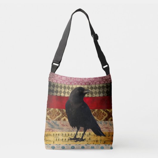 Oude Kraai Tote Crossbody Tas (Voorkant)