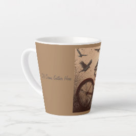 Oude kraaien latte mok
