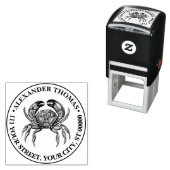 Oude Krab #1 Tekening Naam Retouradres  Zelfinktende Stempel (In situ)