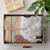 Oude krab schattige strand Verjaardag tissue Tissuepapier (Geschenk)