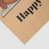 Oude krab schattige strand Verjaardag tissue Tissuepapier (Detail)