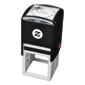 Oude krans lint aangepaste naam bibliotheekboeken  zelfinktende stempel (Product)