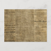 Oude krant briefkaart (Voorkant)