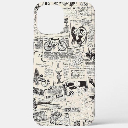 Oude krant Case-Mate iPhone case (Achterkant)