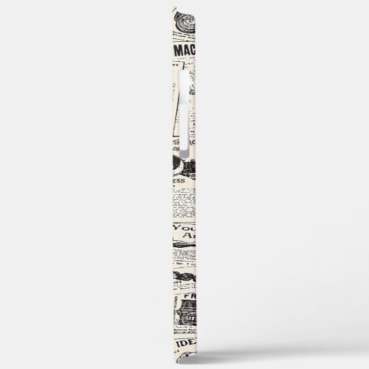 Oude krant Case-Mate iPhone case (Achterkant / Links)